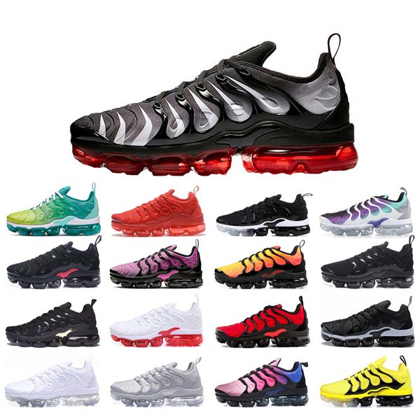 

mens running shoes womens tn plus triple white black sunset lemon lime red shark tooth aurora green blue fury cool grey hyper violet bumbleb