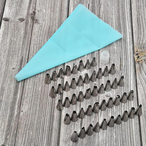 

pcs/set stainless steel nozzle tip icing piping cream pastry bag tips converter confectionery diy cake decorating tool baking & tools