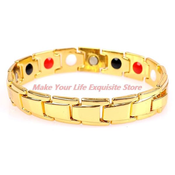 

beaded, strands health energy bracelet healthy magnetic power therapy, Black