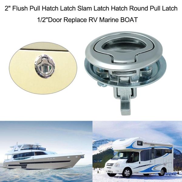 

camper car flush pull slam latch hatch with lock 2 inch door for rv marine boat deck caravan motor home cabinet drawer atv parts