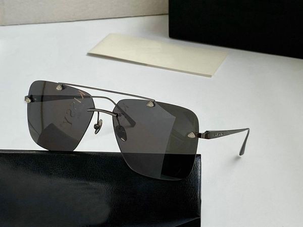 

fashion sunglasses frames 2021 trendy oversize rimless women luxury gradient shaded big metal frame square sun glasses men uv400, Black
