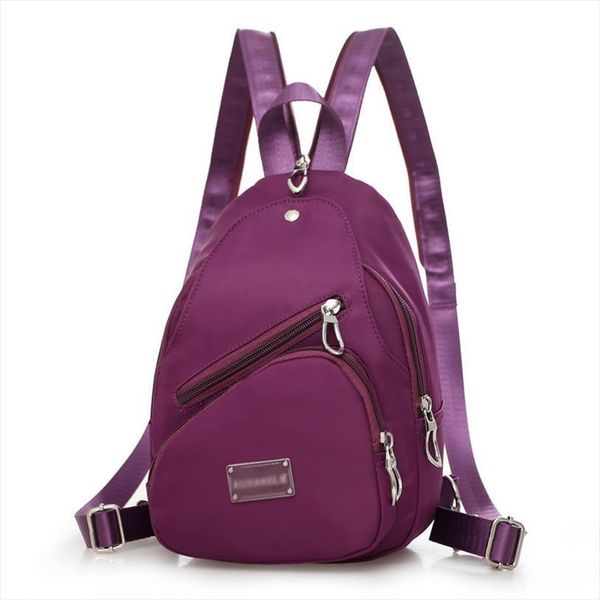 

women backpack casual canvas small chest back pack travel pt1095