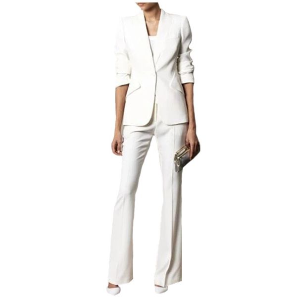 

women's suits & blazers custom-made women's working pants 2-piece suits define female blazer (jacket + suit) for women party ensem, White;black