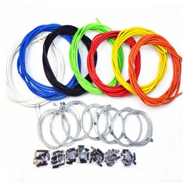 

bike brakes 1 set house cable hose kit brake shift + shifting lever wire line+brake hose+shifter hose+front inner