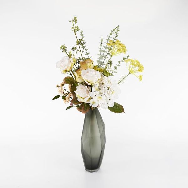 

decorative flowers & wreaths artificial flower simulation bouquet decoration floral ornaments high-end 2021 living room eucalyptus table flo