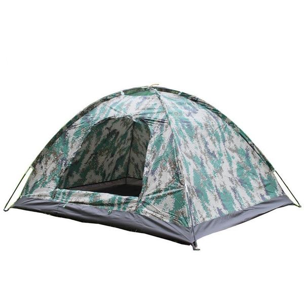 

outdoor portable double layer camping ultra-light tent camouflage for 2 person waterproof beach tente tienda 200*150*100 cm zp08 tents and s