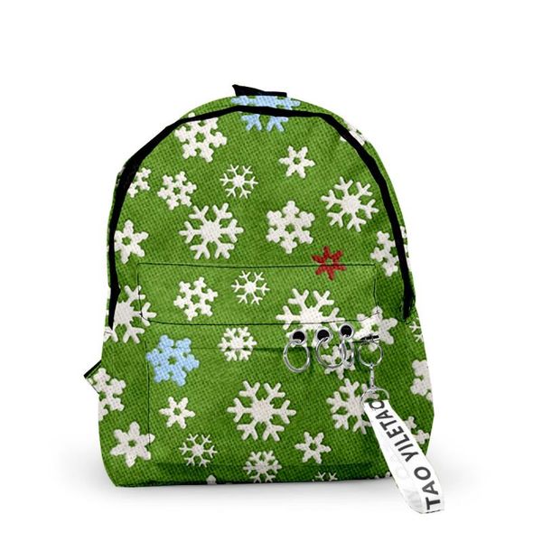 

backpack classic novelty christmas school bags travel boys girls small 3d print oxford waterproof key chain notebook backpacks