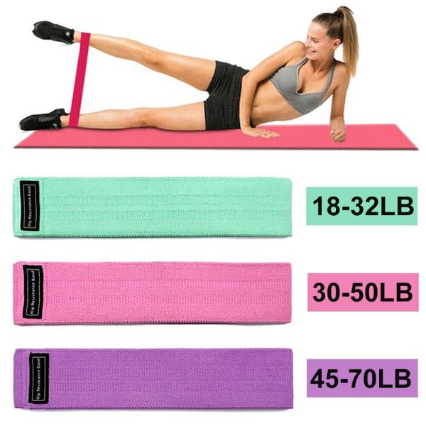 

3pcs fabric resistance bands booty band set gym equipment workout elastic elast glute for yoga sports fitness hip training stripes