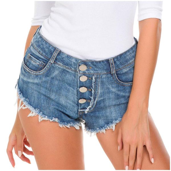 

women's jeans fashion for women casual mini high waist denim shorts hole beach bottom pants vaqueros mujer trousers female, Blue