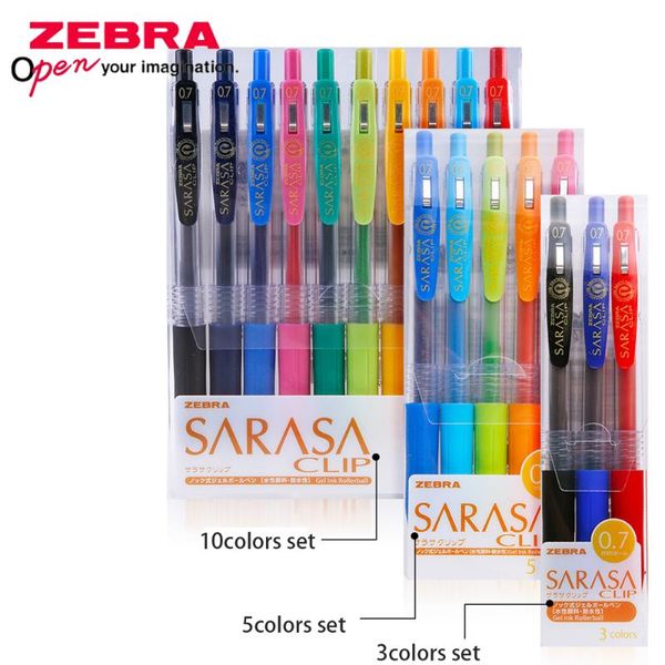 

3colors/5colors/10colors set japan zebra color gel pen jjb15 sarasa quick-drying ink 0.7mm student signature pens