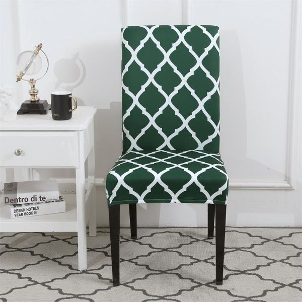 

geometry chair cover dining elastic covers spandex stretch office case anti-dirty removable for home wedding