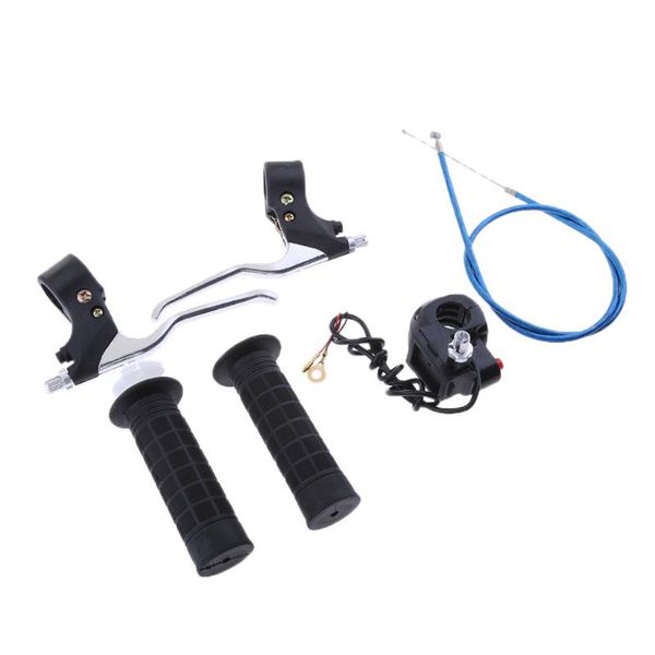 

handlebars 7/8'' 22mm handle grips & kill on/off switch throttle cable brake levers