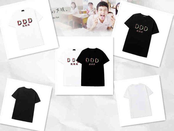 

Men's T-Shirts T-shirt 3D Designer men's high quality short sleeve luxury summer printed round neck sweat absorbing casual and wo, White;black