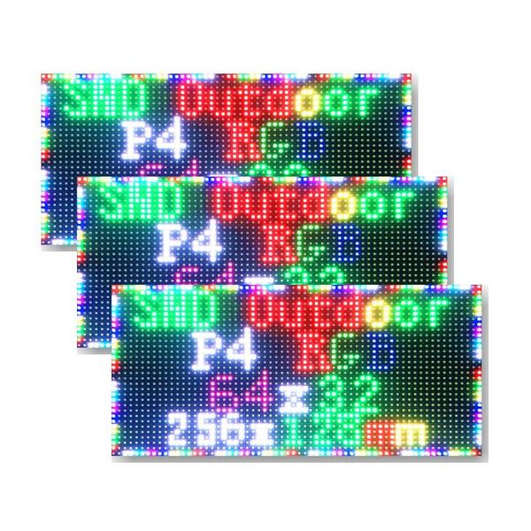 

display liansai p4 outdoor led panel module 256*128mm 64*32 pixel 1/8scan 3in1 rgb smd full color dot matri