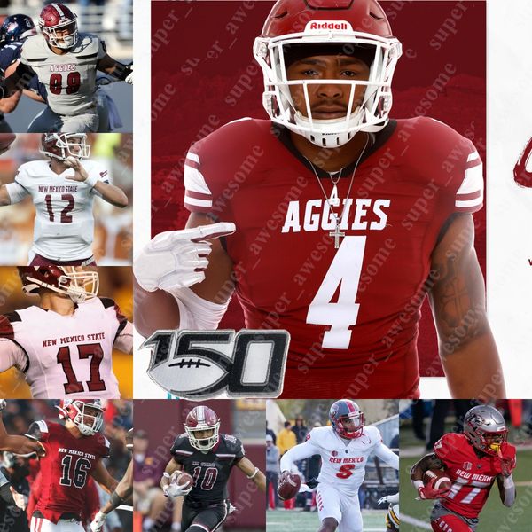 NCAA New Mexico State Football Jersey Joshua Ferguson Dalton Bowles Weston Eget Isaiah Garcia-Castaneda Devlin Kirklin Chris Ojoh Michael Bowe Jr. Dassani Freeman