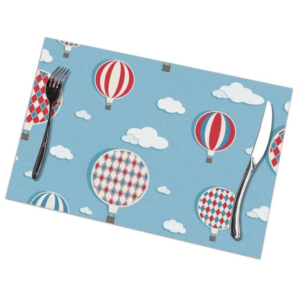 

mats & pads set of 6 air balloons with clipping path placemats for dining table place mat in kitchen accessories cup wine