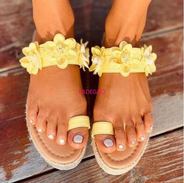 

slippers summer leather sandals rubber shoes wedge thick bottom flowers women fashion 2021 plus size flip-flops, Black