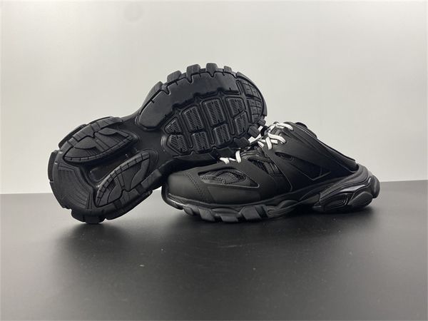 

mens triple-s 3.0 slippers shoes womens all black designer sneakers size