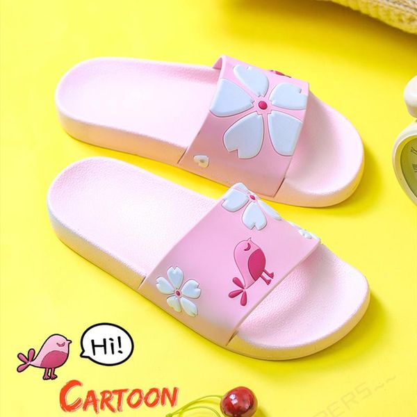 

slippers cute animal cartoon printed women home summer pink sandals ladies slides flip flops indoor house lovers shoes slipper, Black