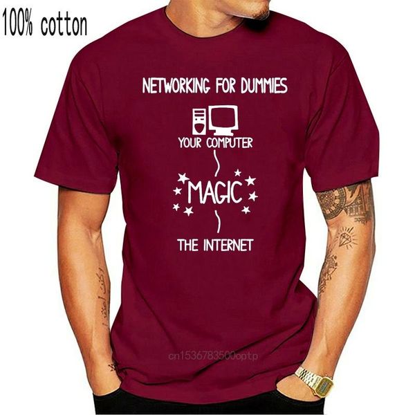 

men's t-shirts camiseta de red para dummies hombre, programador regalo ordenador, geek, nerd, it, White;black