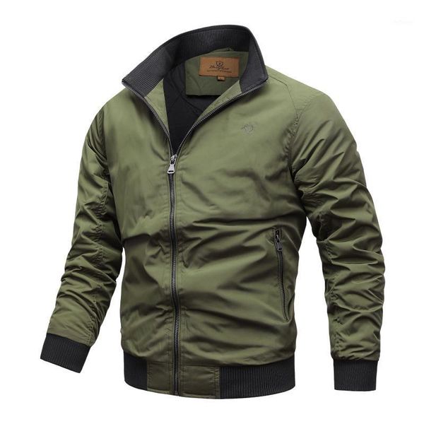 

men's jackets flying baseball military coat quick drying windproof thin fashion jacket man plus size, Black;brown