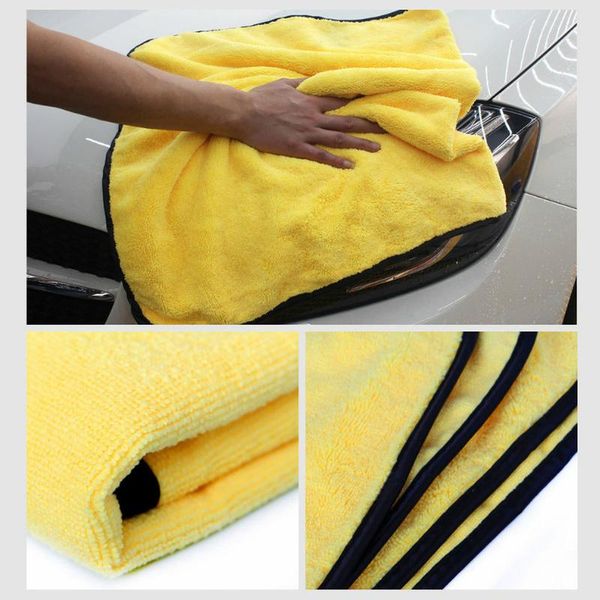

car sponge microfiber cleaning towel 3/5/10pcs micro fiber wash towels for double layer extra soft drying cloth rags