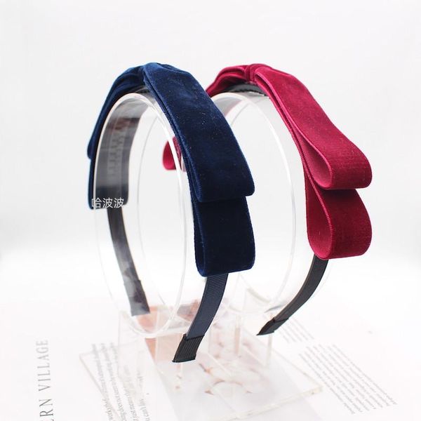 

hair accessories 2021girls' velvet bow ladies hairband girl luxury headband, Slivery;white