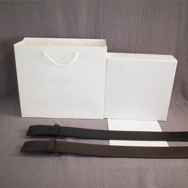 

fashion leather belt man woman belts smooth buckle belt black and brown width 38mm gold sliver gun black buckle with box, Black;brown