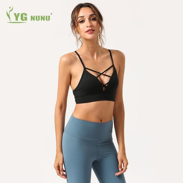 

sports bra for women gym yoga cross back crop workout removable pad underwear athletic running push-up lady clothing, White;black
