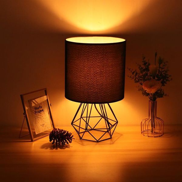 

nordic fabric table lamp modern living room bedroom bedside lamps home kids decor lighting