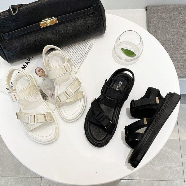 

sandals summer platform sports women fashion open toe comfortable beach shoes x853, Black