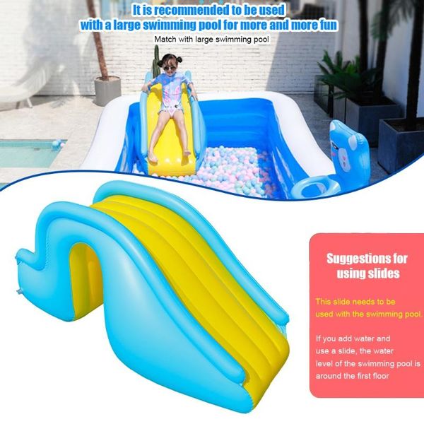 

pool & accessories inflatable waterslide wider steps swimming slide castle waterslides summer water kids play toys