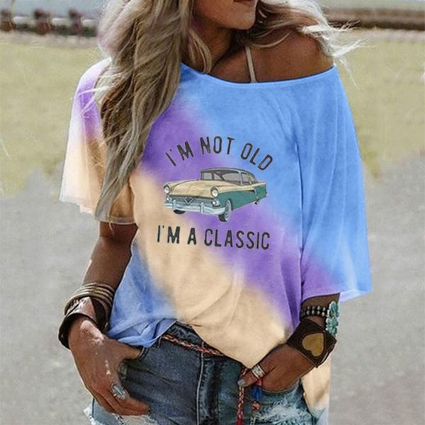 

women's t-shirt fashion clothes summer large size loose short sleeve tie-dye printed female t-shirts camisetas verano mujer#g3, White