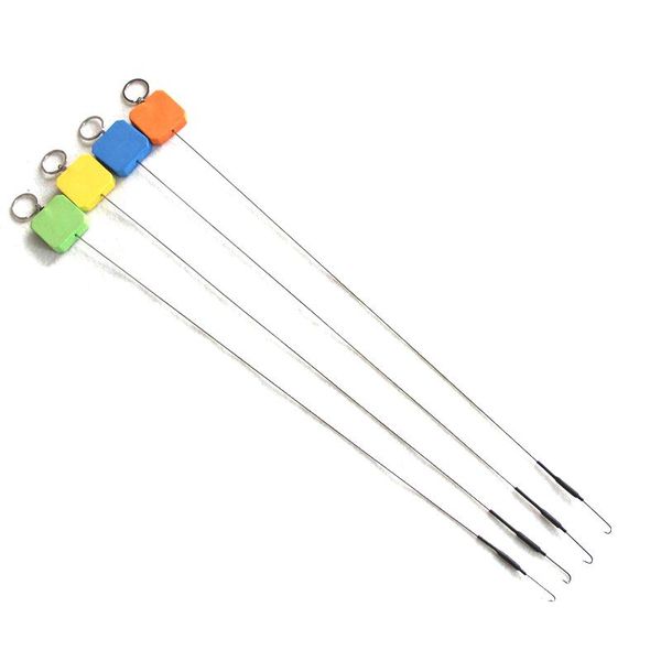 

2pcs stainless steel fishing eel hooks with guide line barb fishhooks edf88