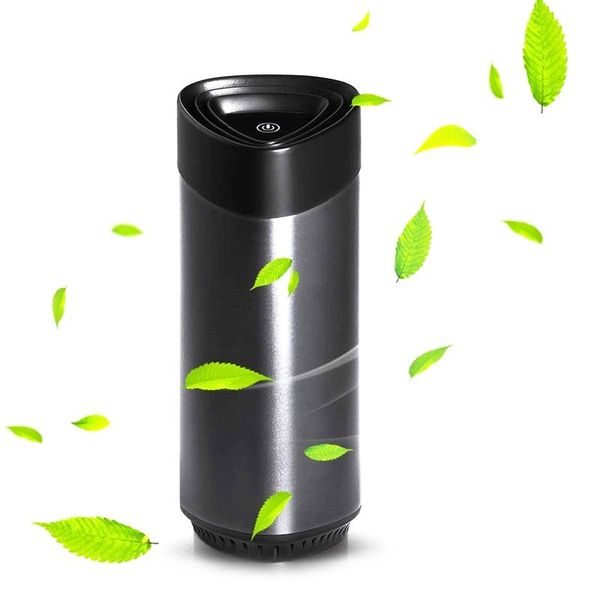 

personal air purifier with true hepa filter,mini deskcleaner led light & aroma sponge for car and office purifiers