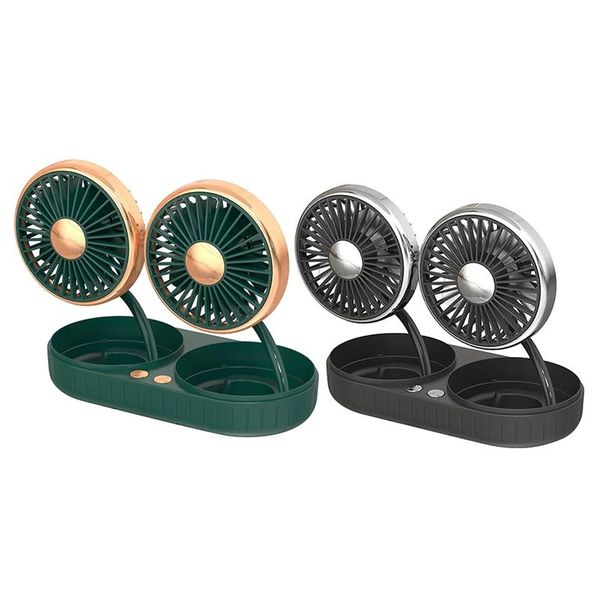 

electric fans haeger air cooling dual head fan adjustable 360 degree rotating 3 speeds low noise ventilation board cooler
