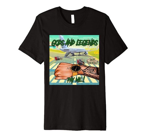 

men's t-shirts gods and legends - pay me premium t-shirt, White;black