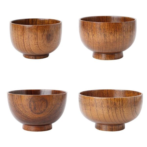 

natural jujube wooden rice soup bowl containter kitchen utensil tableware bowls