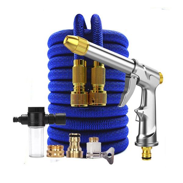 

garden hose expandable magic flexible eu water pressure car wash plastic pipe with spray gun to watering equipments