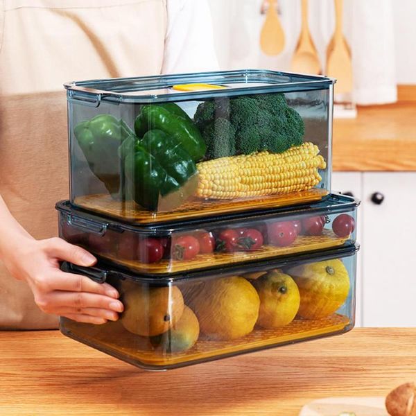

storage bottles & jars s egg box with sealed lid space-saving pet fridge organizer removable drain tray for home