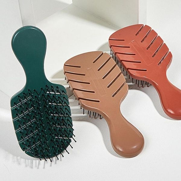 

hair brushes professional vented brush comb anti-static scalp massage wet dry hairs combs hairdressing styling tools, Silver