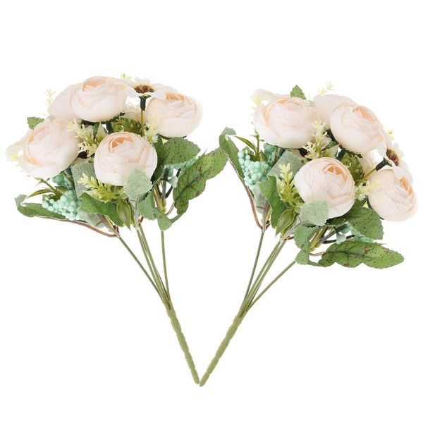 

decorative flowers & wreaths 2pcs emulation flower bouquet decor household vivid