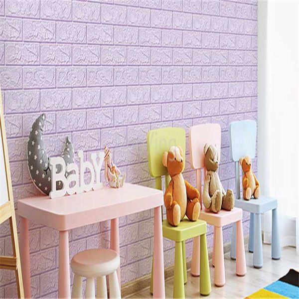 

wallpapers 3d wall stickers imitation brick bedroom decoration waterproof self-adhesive wallpaper for living room kitchen