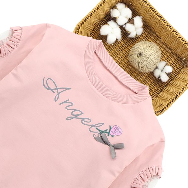 

girls sets lace sleeve sweatshirt + mesh skirt 2pcs girls clothes sets autumn winter children girls clothing sets christmas gift, White