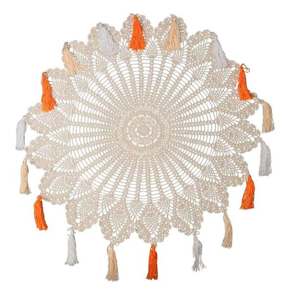 

table cloth 1pc bohemian style wall decoration hanging pendant home decor (beige)