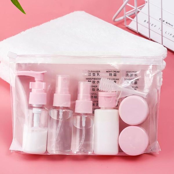 

storage bottles & jars 1 set sub-bottling divided bottle travel portable clamshell bottling crystal plastic transparent pack water clea o7i5