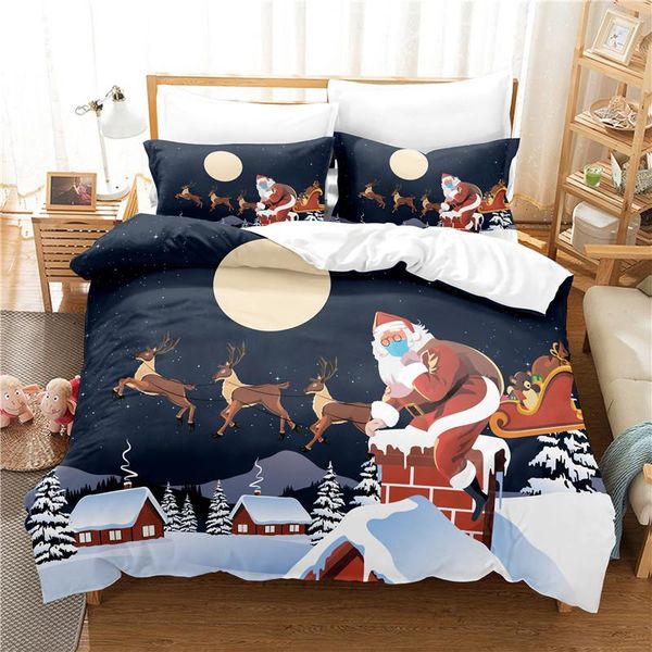 

bedding sets christmas present set duvet cover 3d digital printing bed linen  size fashion design