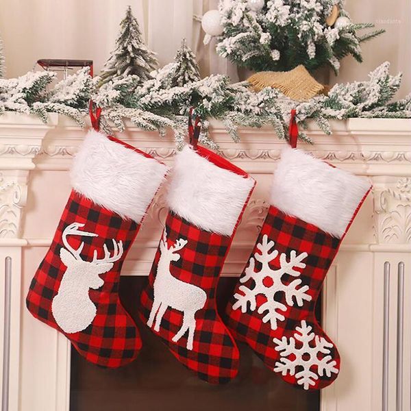 

christmas decorations noel for home sock tree decor year stocking sack xmas gift candy bag