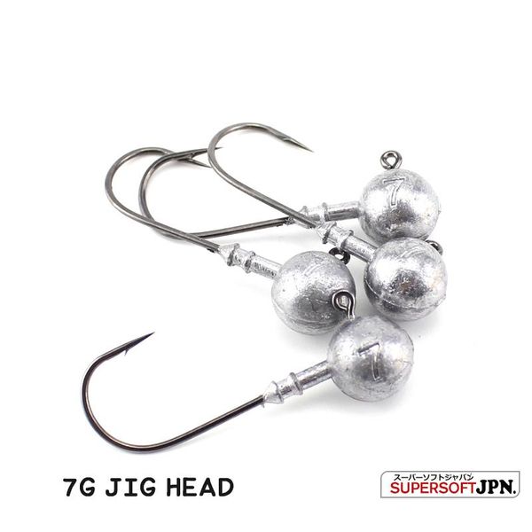 

fishing hooks jigs with high toughness barbed hook jig 4 kinds weight head