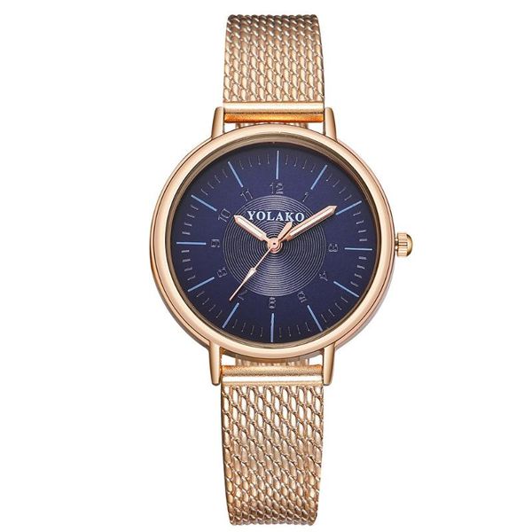 

wristwatches 2021 mesh watches womens classic quartz stainless steel wrist watch bracelet female lady montre femme, Slivery;brown